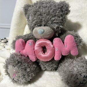 MOM GRAY RAGGY TEDDY NEW 12 inch